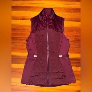 Burgundy Quilted Vest